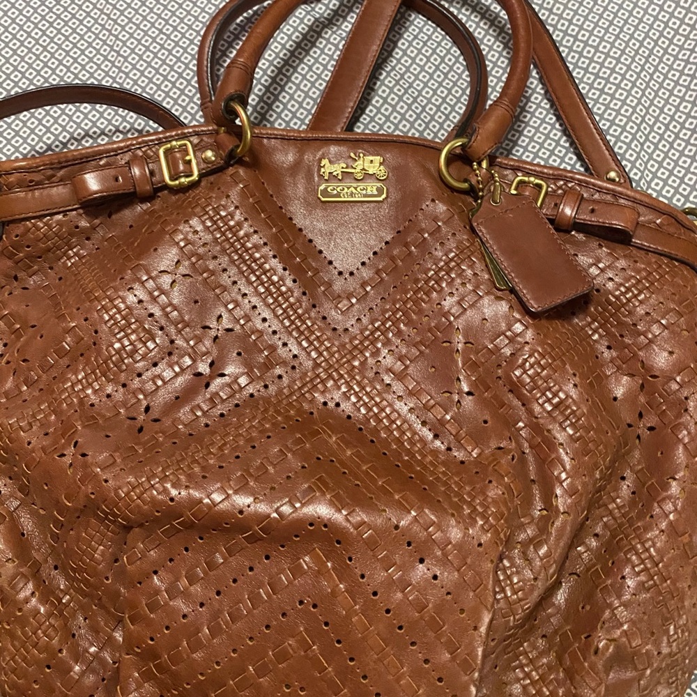 Coach leather bag